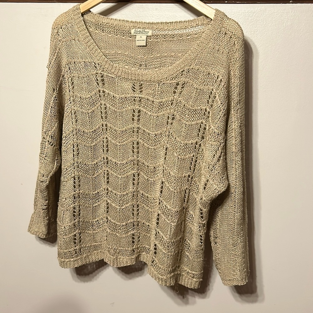Open work sweater